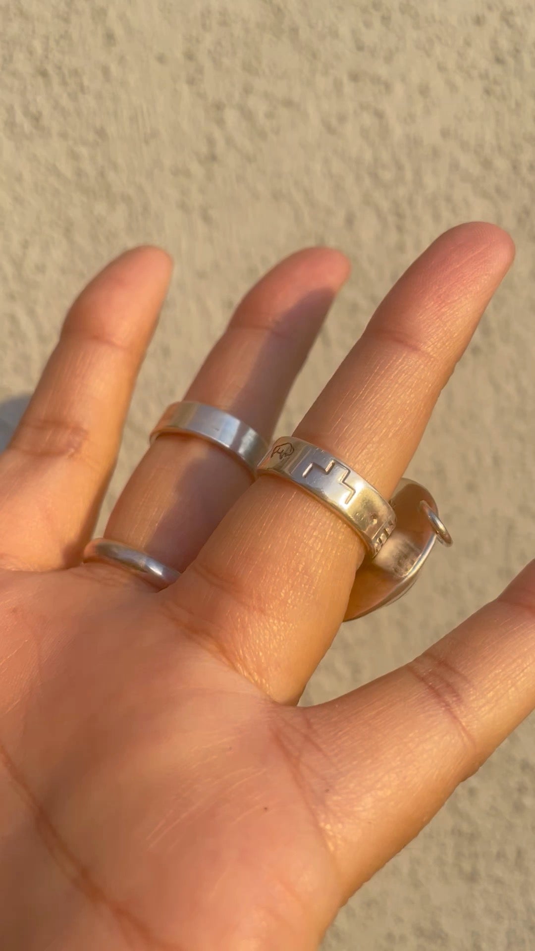 Round Green Aventurine Ring Ring