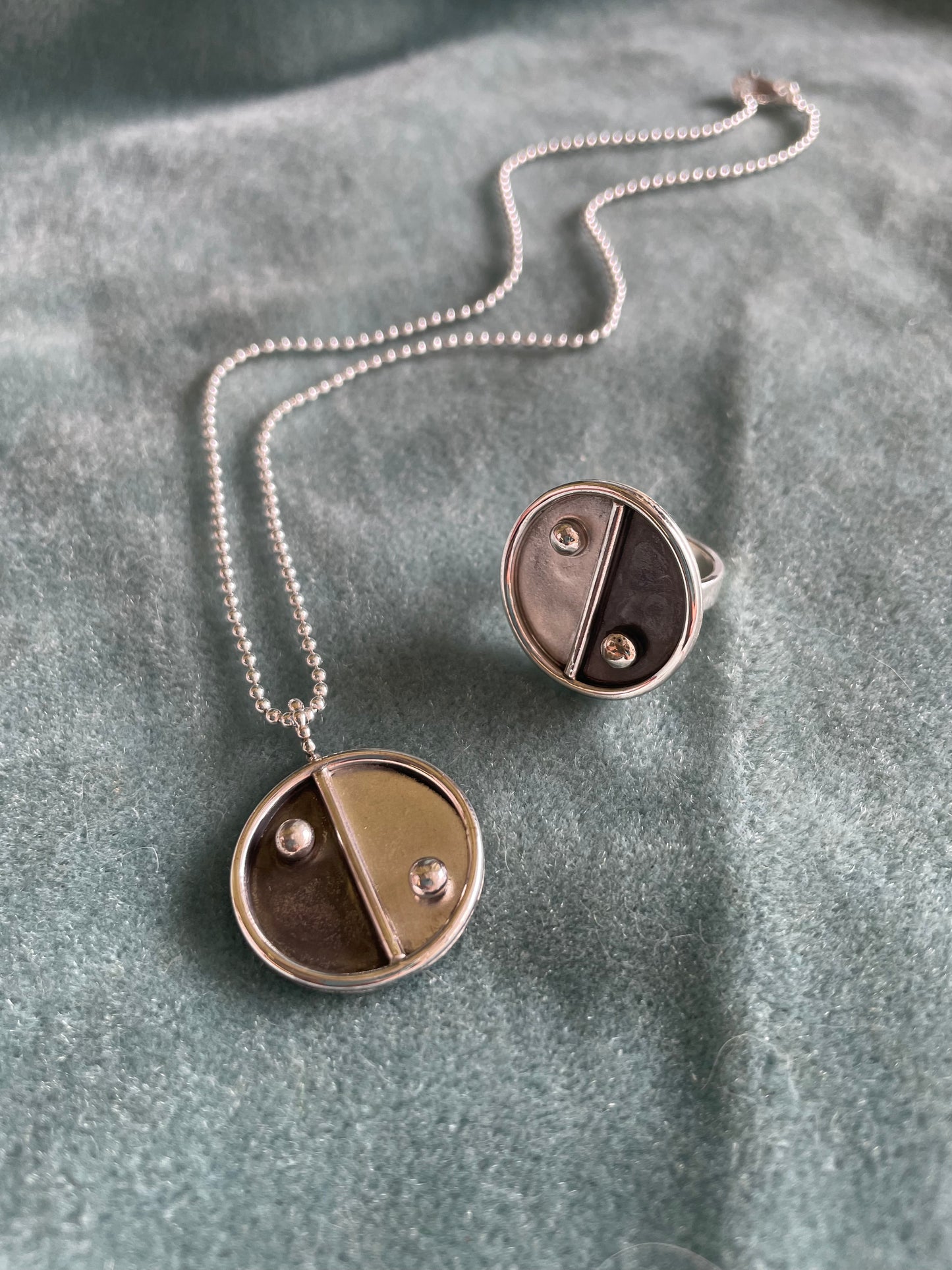 Kinda Yin Yang Necklace or Ring