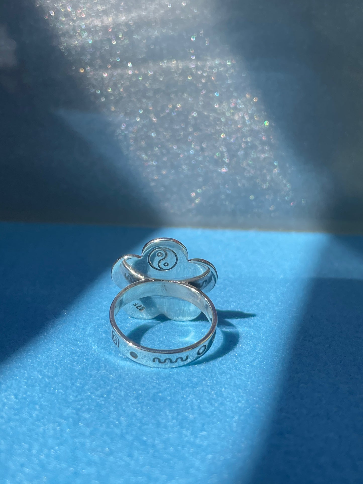 Daisy Ring- Classic 5 Petal Lemon Jasper