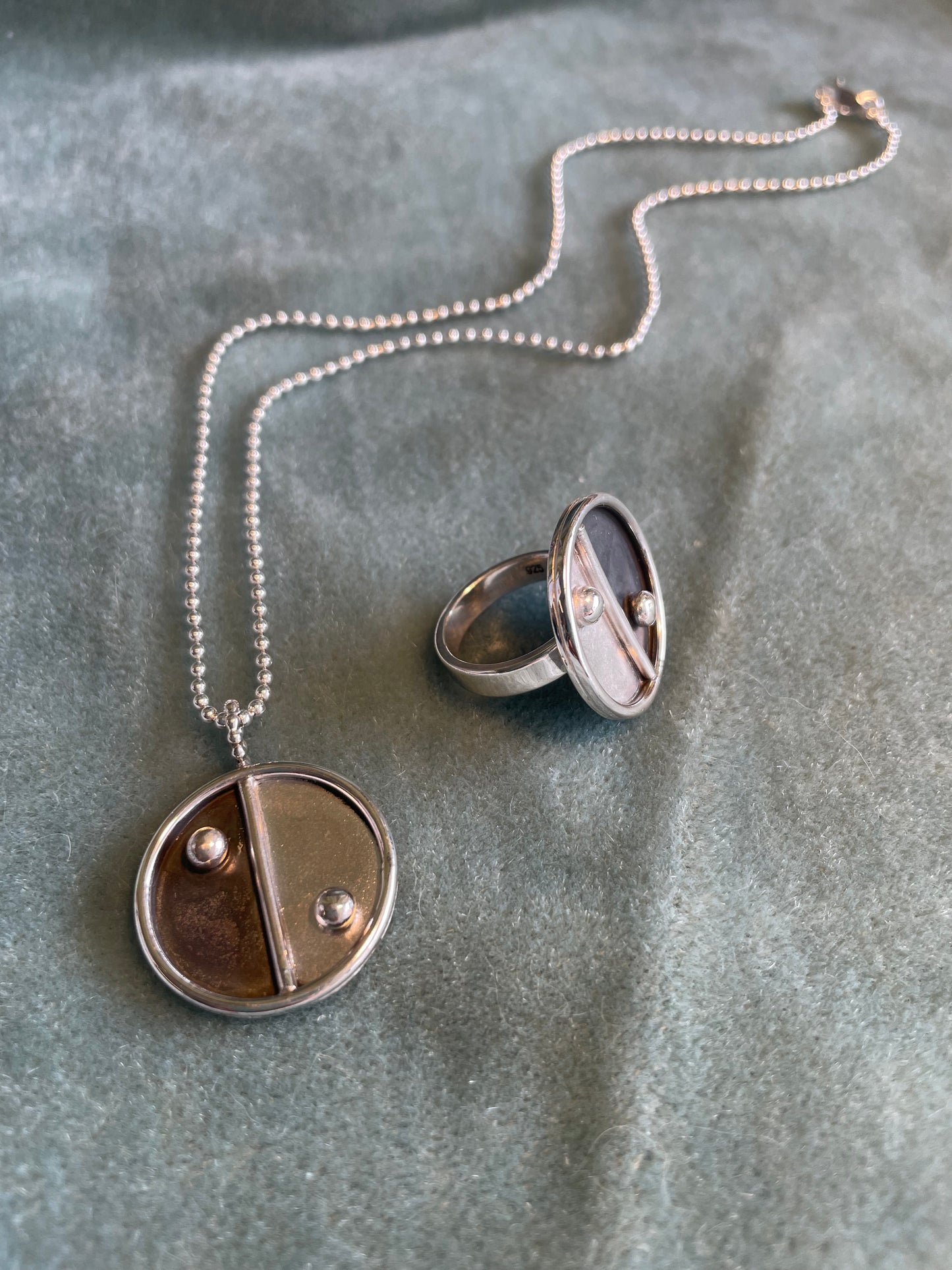 Kinda Yin Yang Necklace or Ring